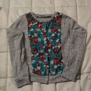 One Step Up Girl's Button Front Cardigan sz 10/12